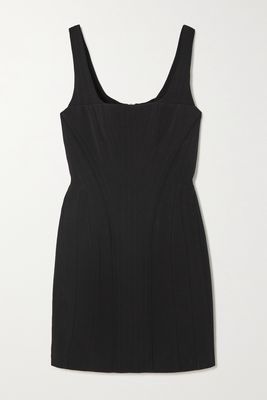 Balmain - Crepe Mini Dress - Black
