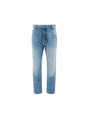 Balmain Cropped Straight Jeans