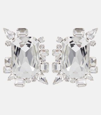 Balmain Crystal-embellished clip-on earrings