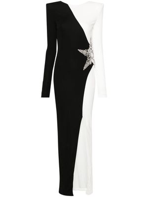 Balmain crystal-embellishment maxi dress - Black