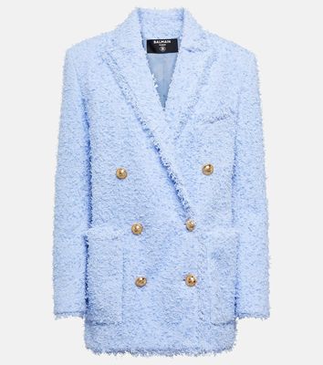 Balmain Double-breasted bouclé blazer