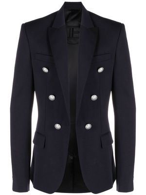 Balmain double-breasted buttoned blazer - Blue