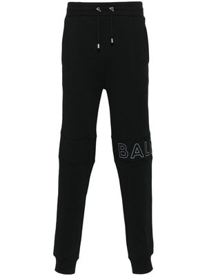 Balmain drawstring cotton track pants - Black