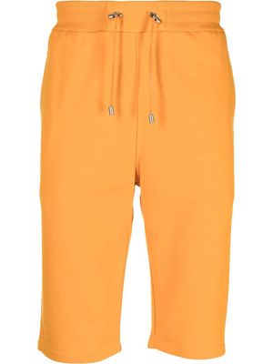 Balmain drawstring-waist cotton shorts - Orange