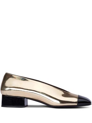 Balmain Eden patent leather pumps - Gold