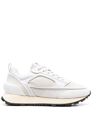 Balmain embossed-logo low-top sneakers - White