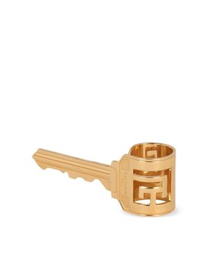 Balmain engraved-logo adjustable-fit ring - Gold