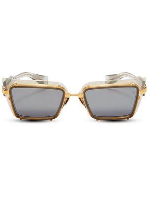 Balmain Eyewear Admirable square tinted sunglasses - Grey