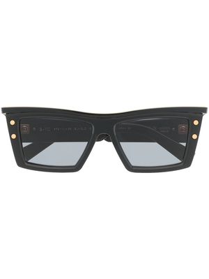 Balmain Eyewear B-VII rectangular-frame sunglasses - Black