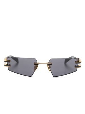 Balmain Eyewear Fixe frameless sunglasses - Gold