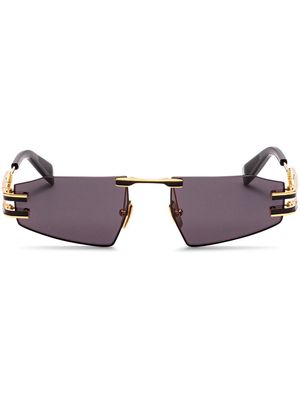 Balmain Eyewear Fixe II geometric-frame sunglasses - Black