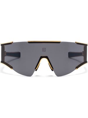 Balmain Eyewear Fleche oversized-frame sunglasses - Black