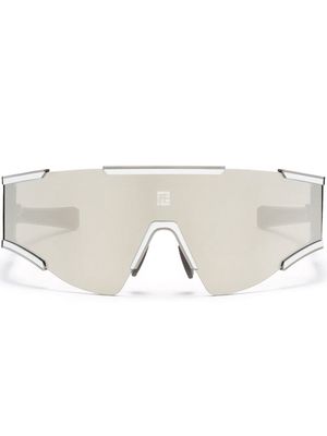 Balmain Eyewear Fleche oversized-frame sunglasses - Silver