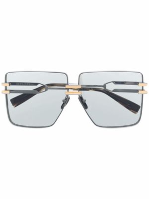 Balmain Eyewear Gendarme oversize-frame sunglasses - Grey