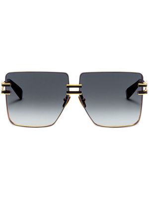 Balmain Eyewear Gendarme oversized square-frame sunglasses - Black