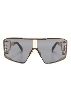 Balmain Eyewear Le Masque oversize-frame sunglasses - GLD - BLK