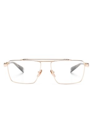 Balmain Eyewear pilot-frame glasses - Gold