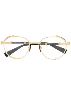 Balmain Eyewear round-frame glasses - Gold