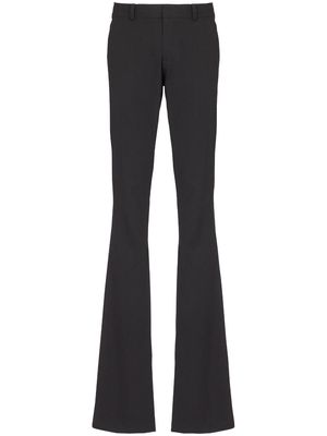 Balmain flared wool tailored trousers - Black