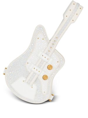 Balmain Guitar embellished shoulder bag - White
