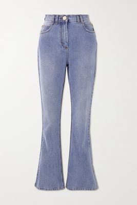 Balmain - High-rise Bootcut Jeans - Blue