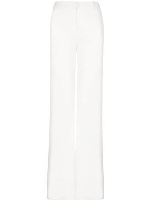 Balmain high-waist crepe trousers - White