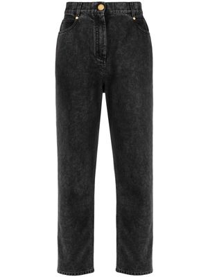 Balmain high-waisted slim-cut jeans - Black