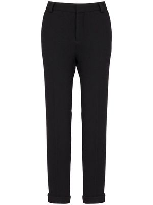 Balmain high-waisted tapered-leg trousers - Black