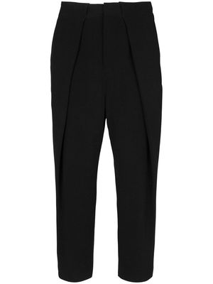 Balmain inverted-pleat detail trousers - Black