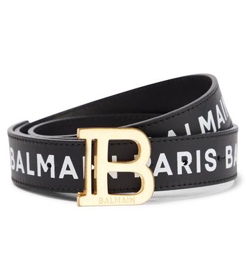 Balmain Kids B-Belt leather belt