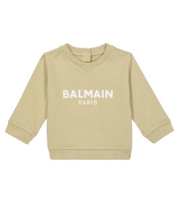 Balmain Kids Baby logo cotton-blend sweatshirt
