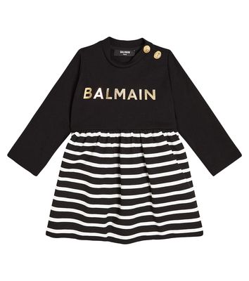 Balmain Kids Baby logo dress