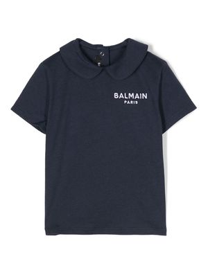 Balmain Kids cotton polo shirt - Blue