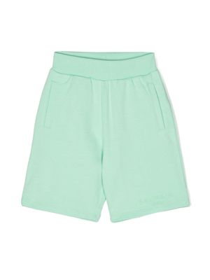 Balmain Kids elasticated-waistband shorts - Green