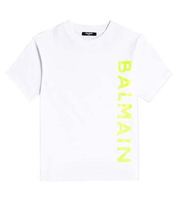 Balmain Kids Logo cotton jersey T-shirt