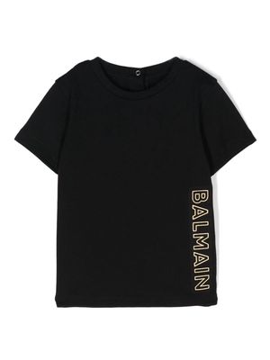 Balmain Kids Logo-embossed T-shirt - Black