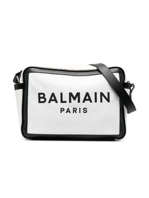 Balmain Kids logo-print changing bag - White