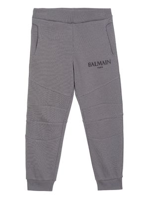Balmain Kids logo-print track pants - Grey