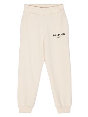 Balmain Kids logo-print track pants - Neutrals