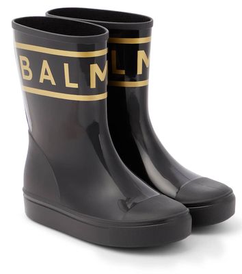 Balmain Kids Logo rain boots