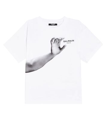 Balmain Kids Printed cotton T-shirt