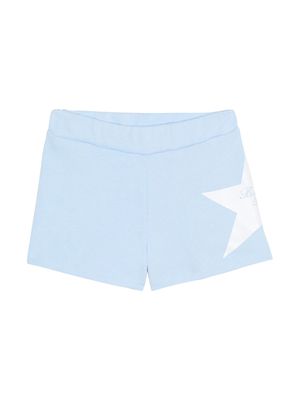 Balmain Kids Star-print jersey shorts - Blue