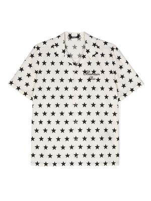 Balmain Kids star-print shirt - White