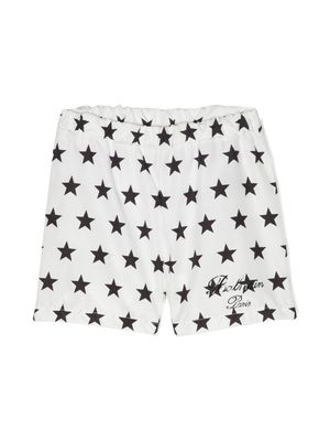 Balmain Kids star-print swim shorts - White