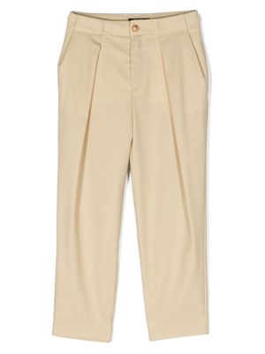 Balmain Kids straight-leg wool trousers - Neutrals