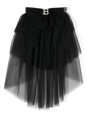 Balmain Kids tulle skirt belt - Black