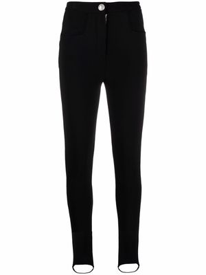 Balmain knitted stirrup trousers - Black