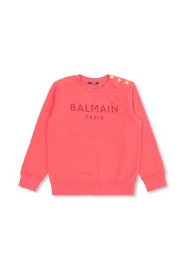 Balmain Logo Embellished Crewneck Sweatshirt