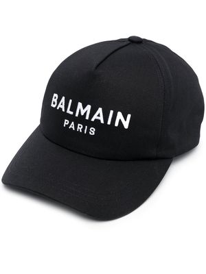 Balmain logo-embroidered adjustable-fit cap - Black