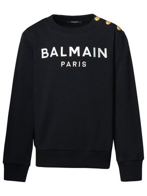 Balmain Logo Embroidered Crewneck Sweatshirt